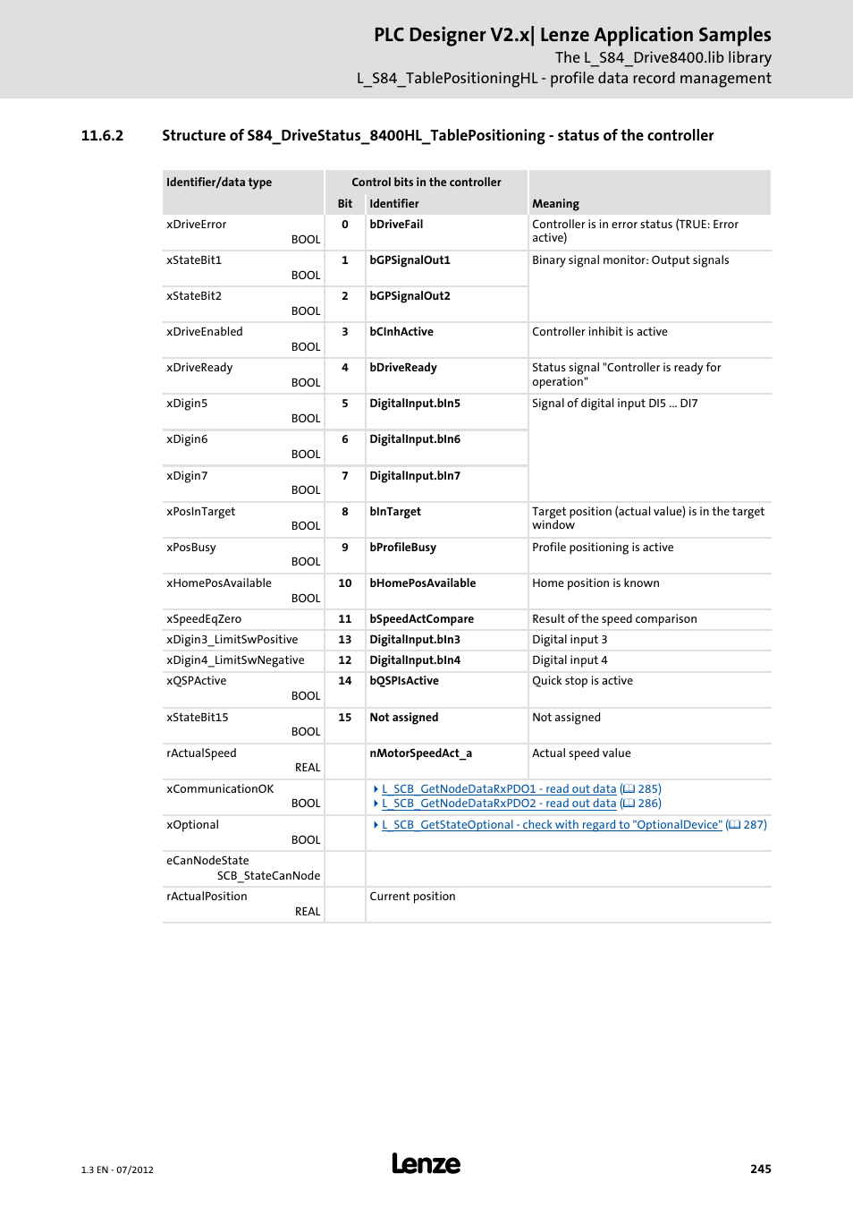 Plc designer v2.x| lenze application samples | Lenze PLC Designer V2.x User Manual | Page 245 / 336