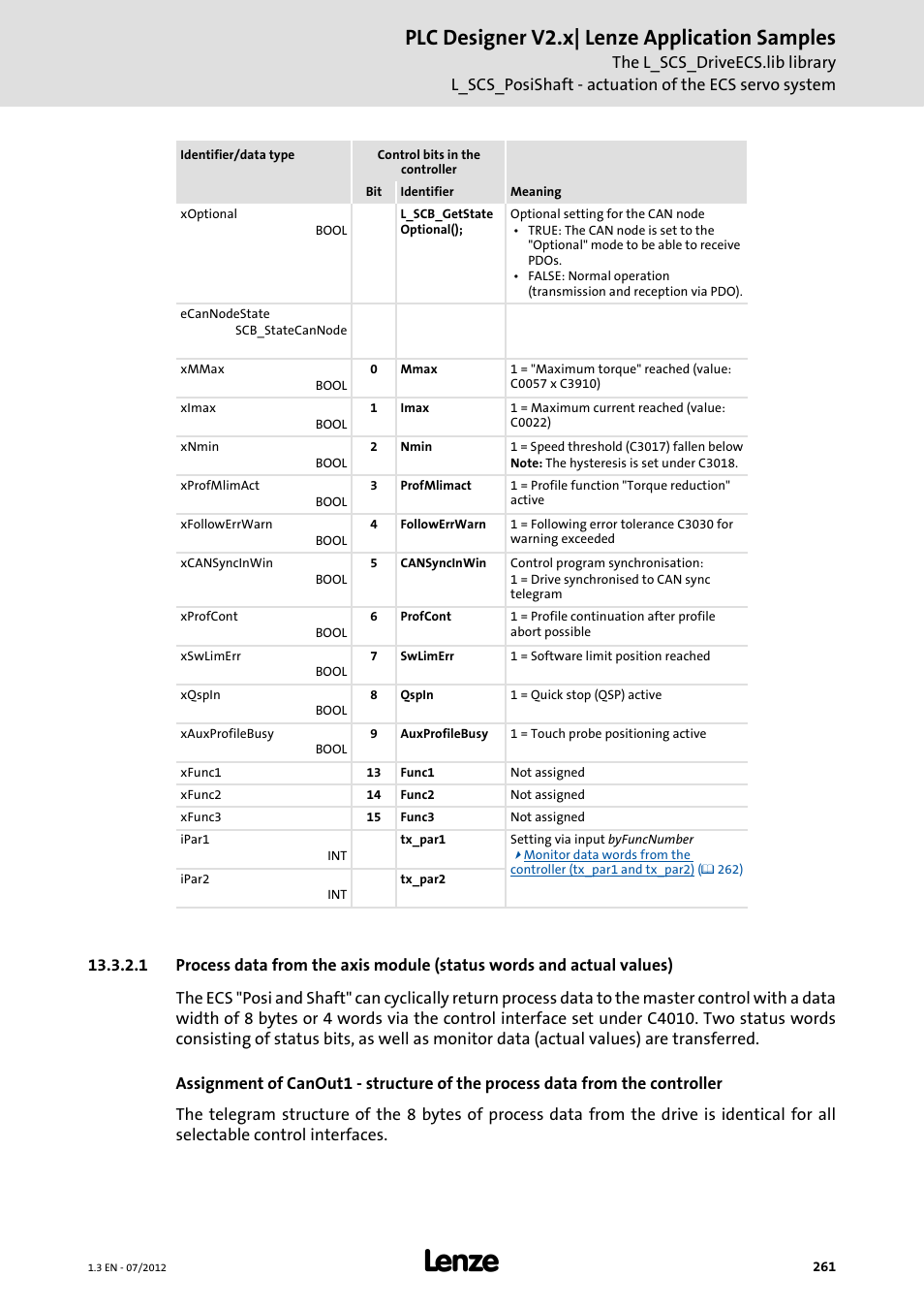 Plc designer v2.x| lenze application samples | Lenze PLC Designer V2.x User Manual | Page 261 / 336