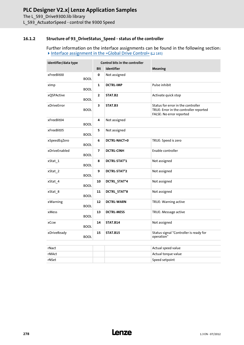 Plc designer v2.x| lenze application samples | Lenze PLC Designer V2.x User Manual | Page 278 / 336