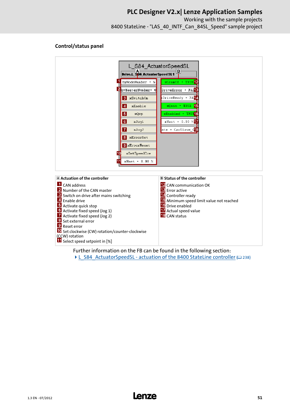 Plc designer v2.x| lenze application samples | Lenze PLC Designer V2.x User Manual | Page 51 / 336