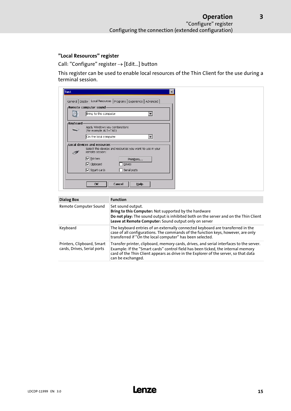 Operation | Lenze IPC Operating System Windows CE Thin Client User Manual | Page 15 / 26