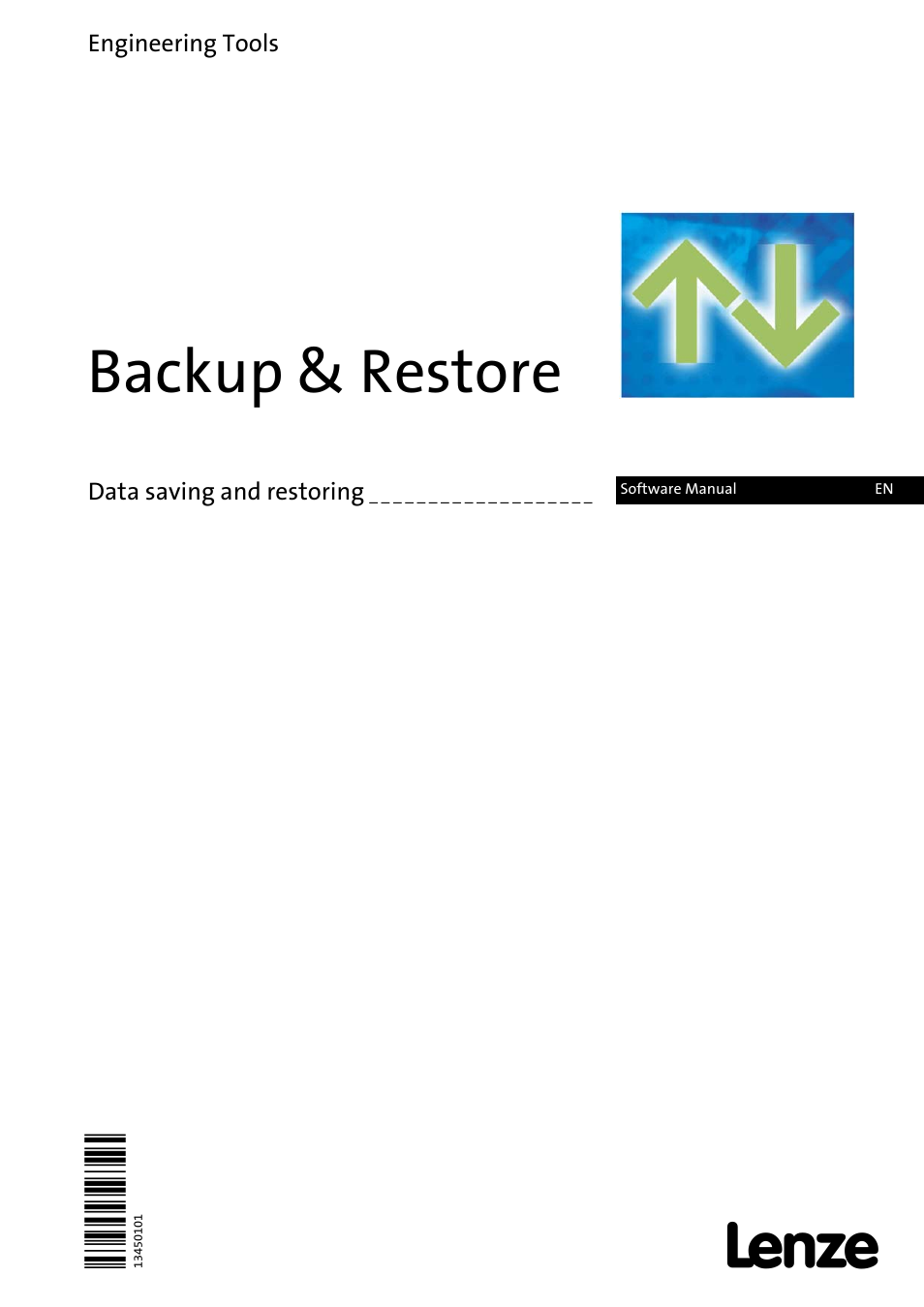 Lenze Backup & Restore Data saving and restoring User Manual | 43 pages