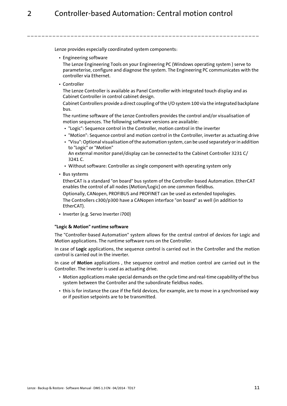 Lenze Backup & Restore Data saving and restoring User Manual | Page 11 / 43