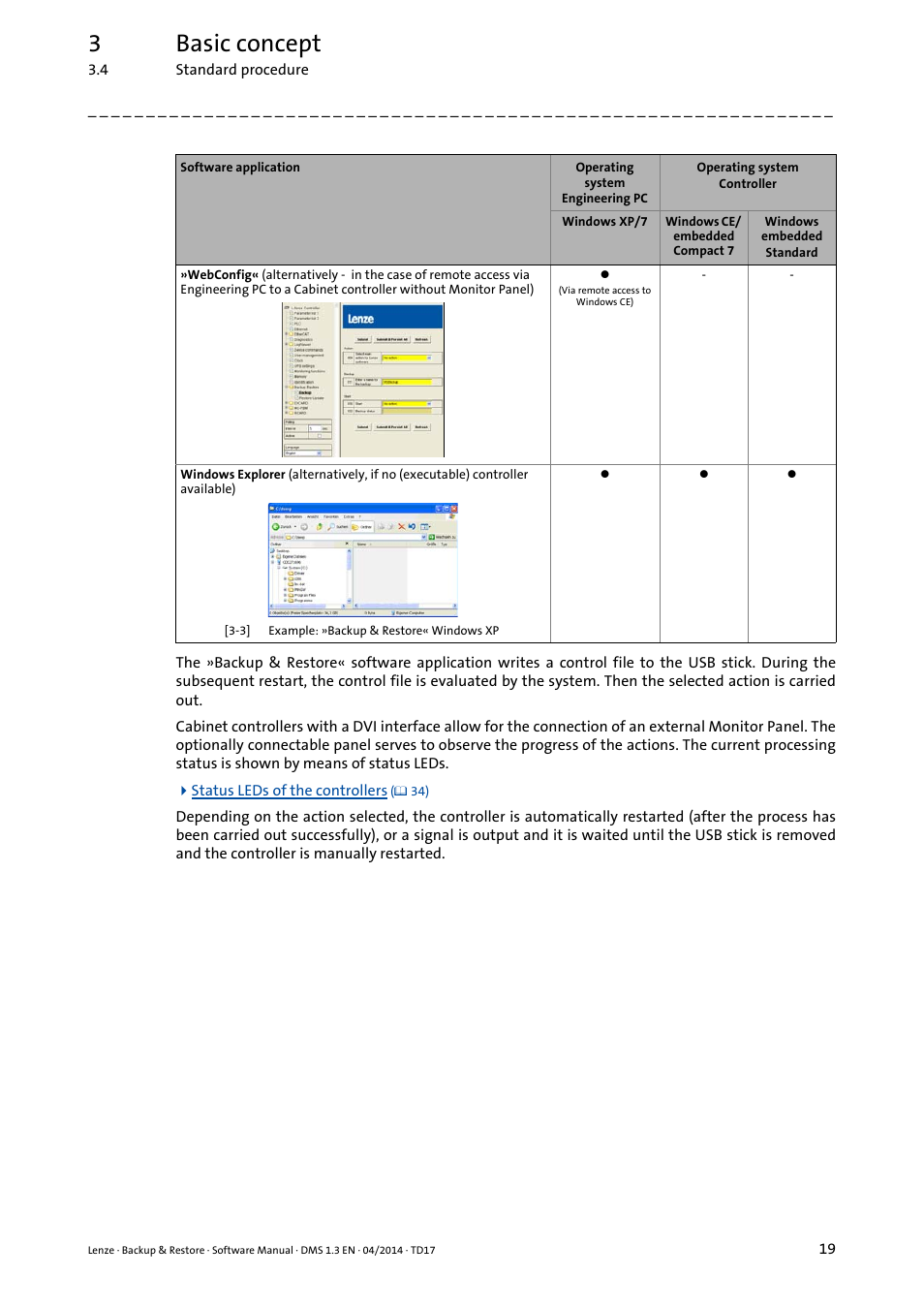 3basic concept | Lenze Backup & Restore Data saving and restoring User Manual | Page 19 / 43