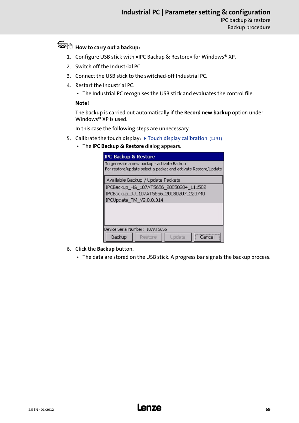 Lenze PC-based Automation Industrial PC User Manual | Page 69 / 226