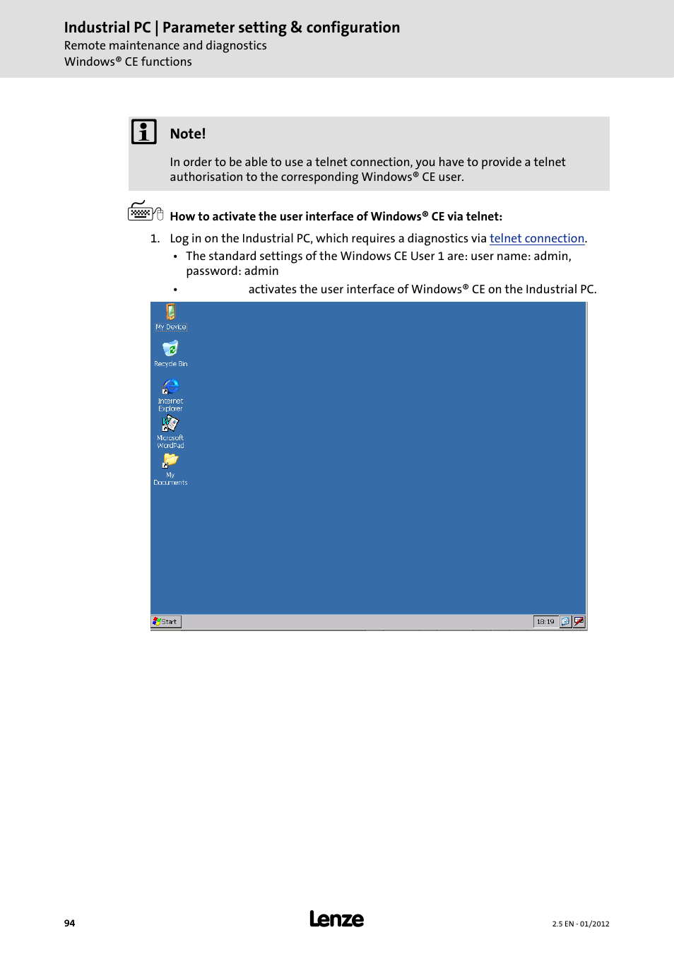 Lenze PC-based Automation Industrial PC User Manual | Page 94 / 226