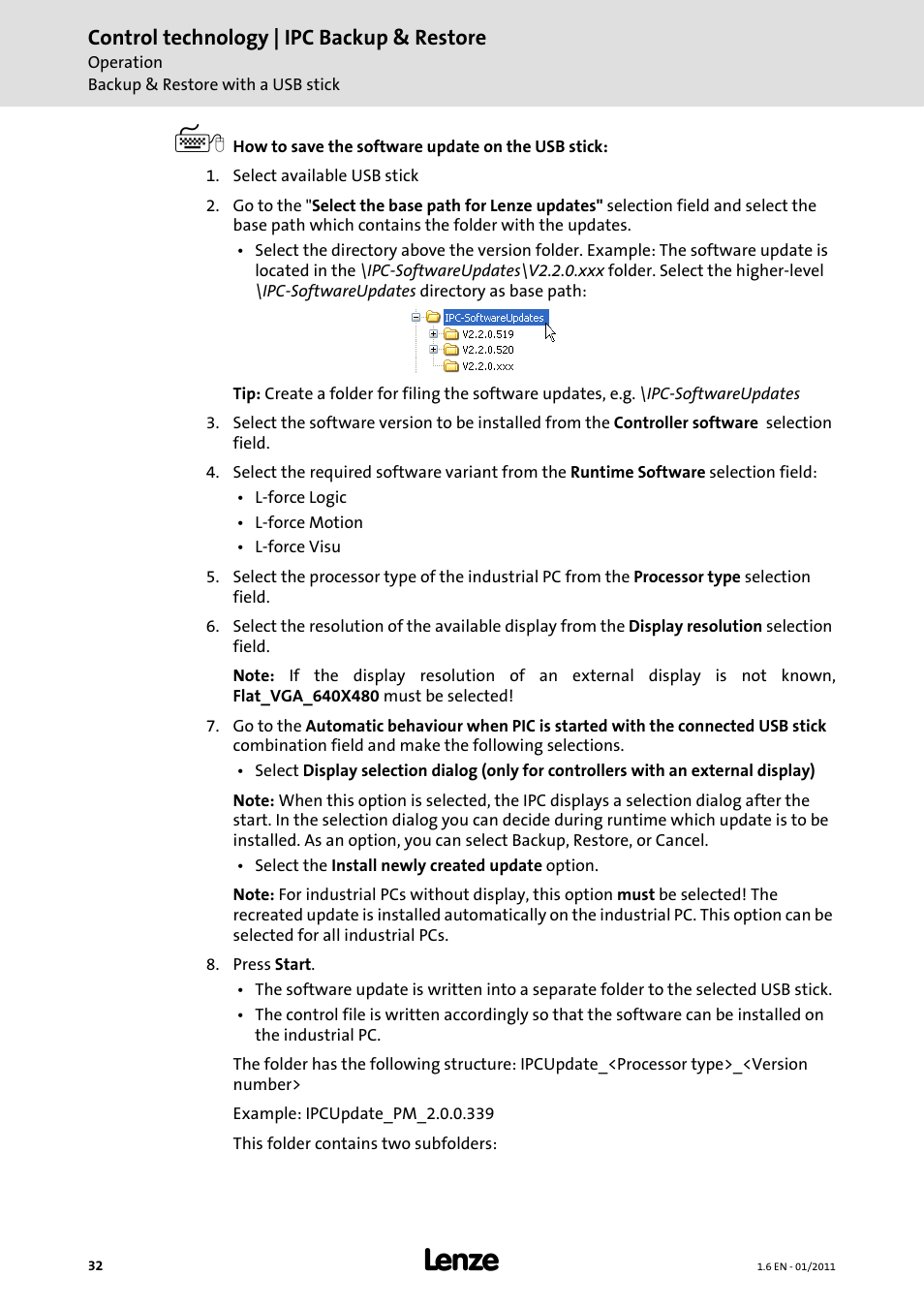 Control technology | ipc backup & restore | Lenze Backup + Restore__Backup+Restore (PC-based) User Manual | Page 32 / 40