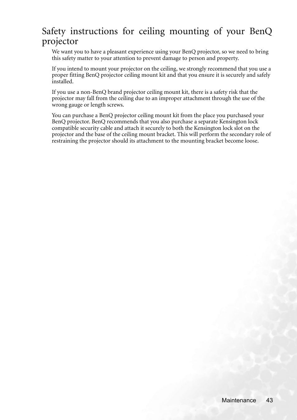 BenQ MP620p User Manual | Page 49 / 55