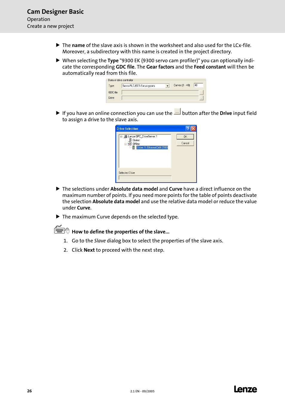 Cam designer basic | Lenze Cam Designer Basic User Manual | Page 26 / 53