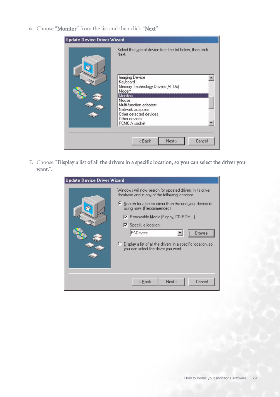 BenQ FP731 User Manual | Page 29 / 54