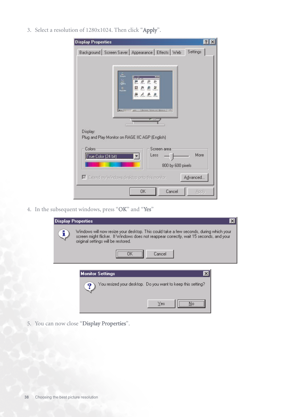 BenQ FP731 User Manual | Page 38 / 54
