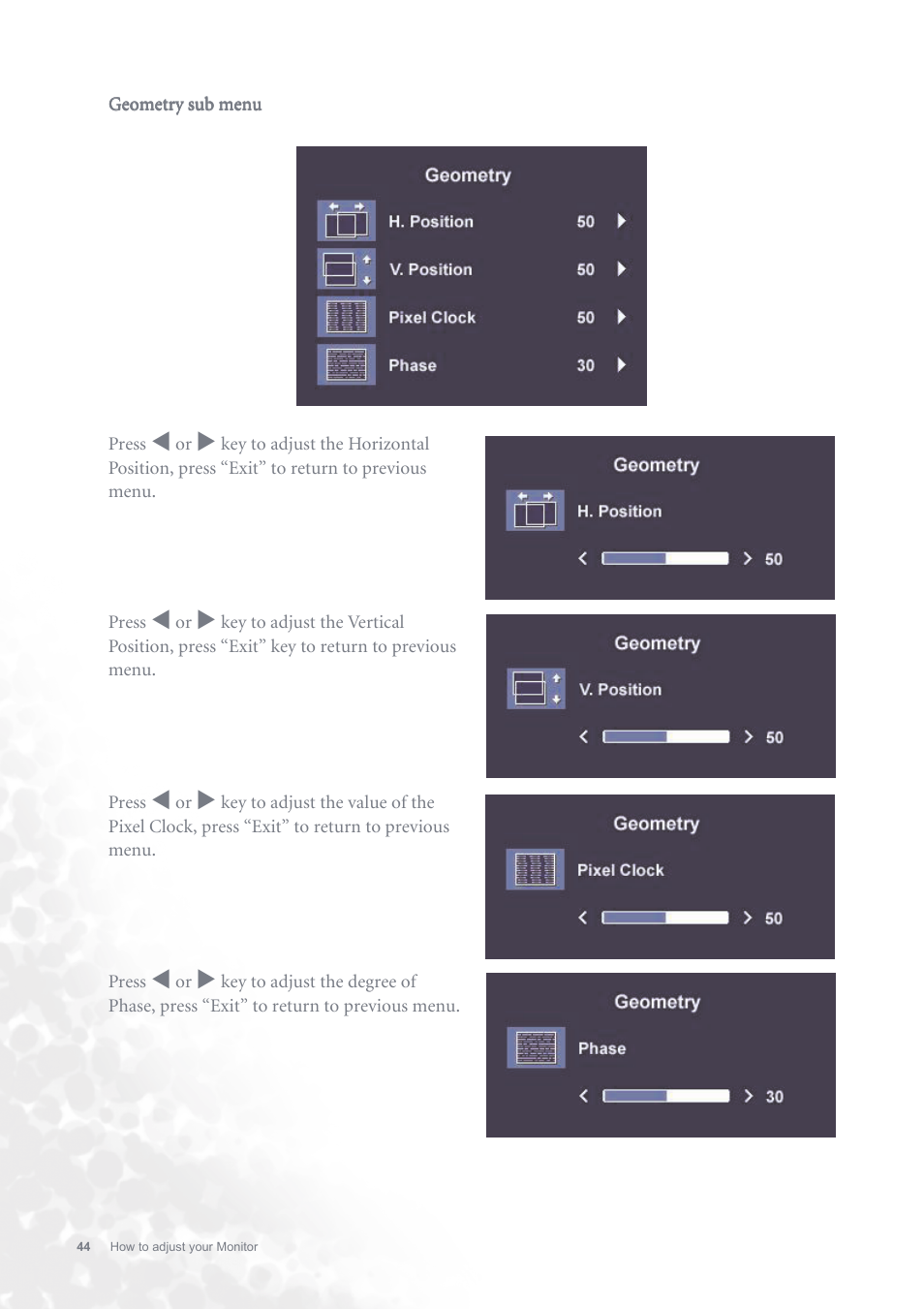 BenQ FP731 User Manual | Page 44 / 54