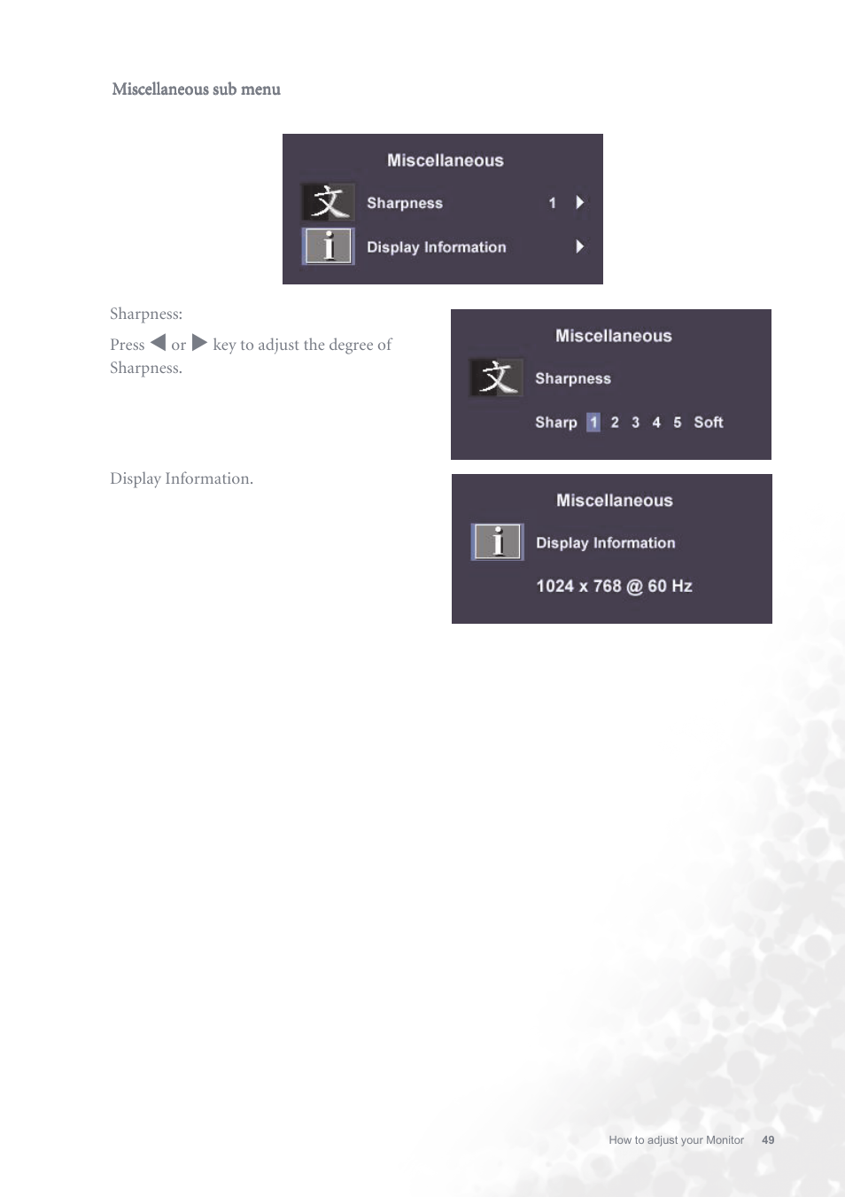 BenQ FP731 User Manual | Page 49 / 54