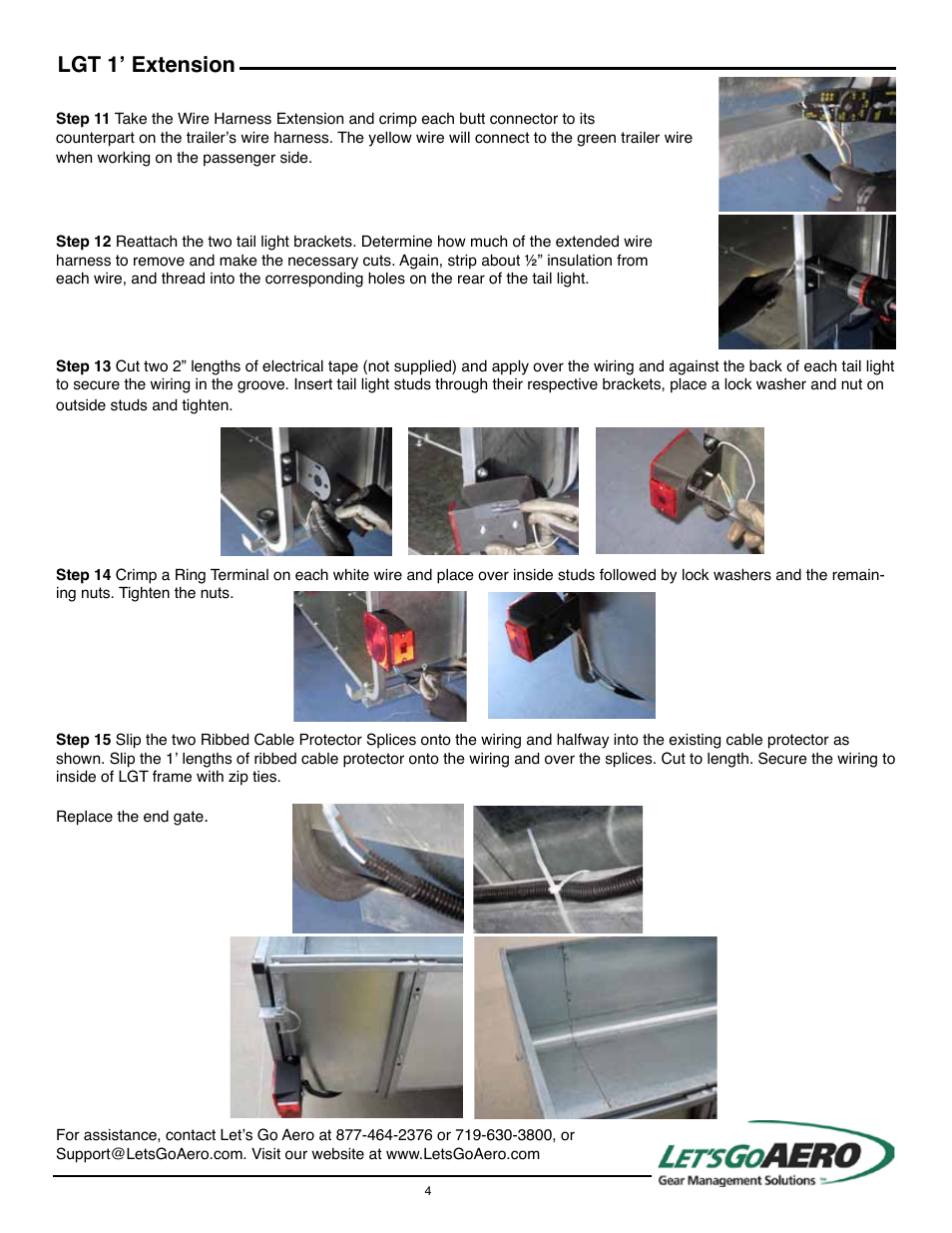 Lgt 1’ extension | Let's Go Aero LGT 1 Extension ACC 3075 User Manual | Page 4 / 4