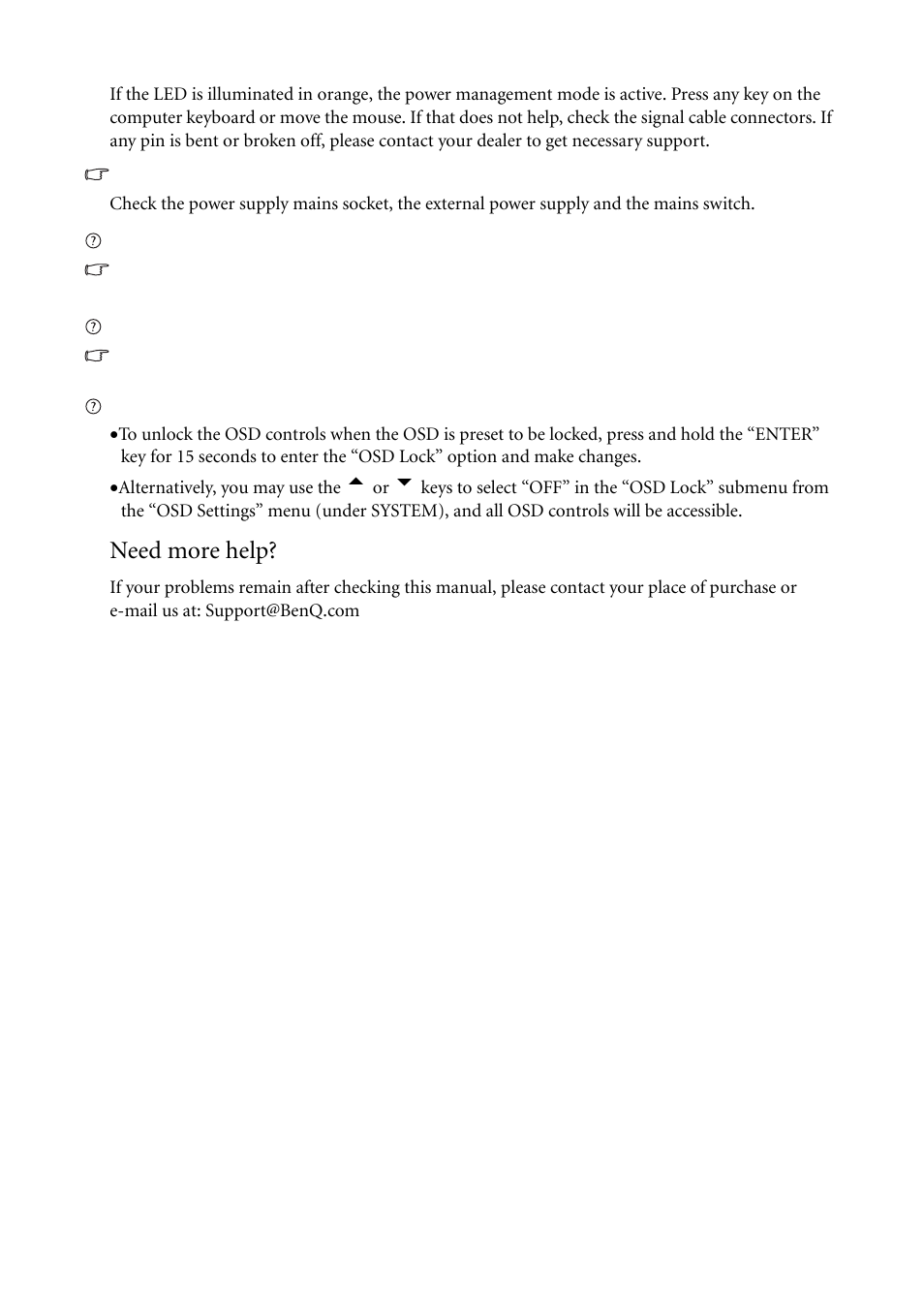 Need more help | BenQ FP241VW User Manual | Page 44 / 47