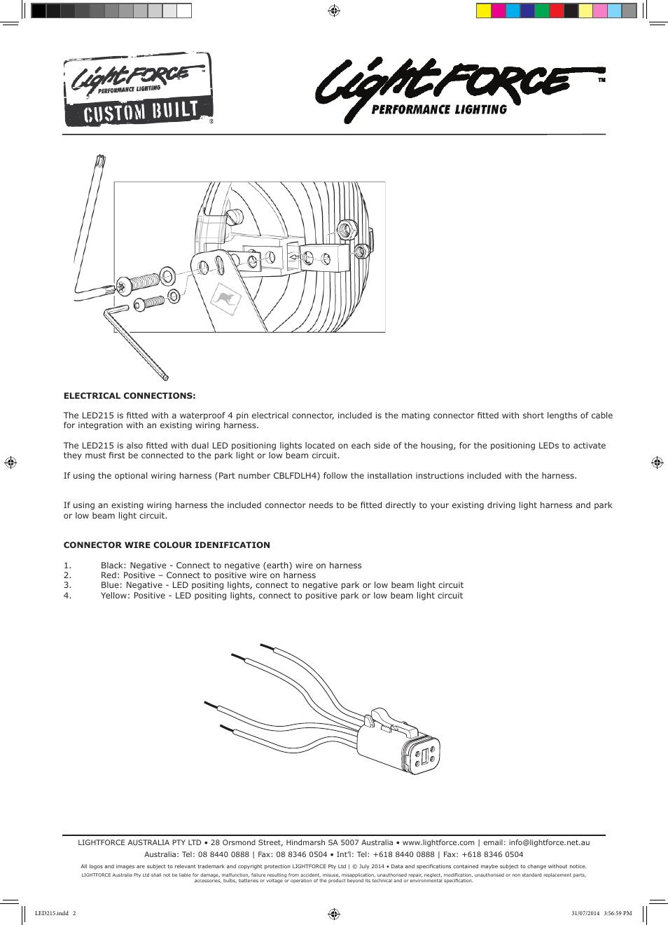 Lightforce LED 215 User Manual | Page 2 / 4