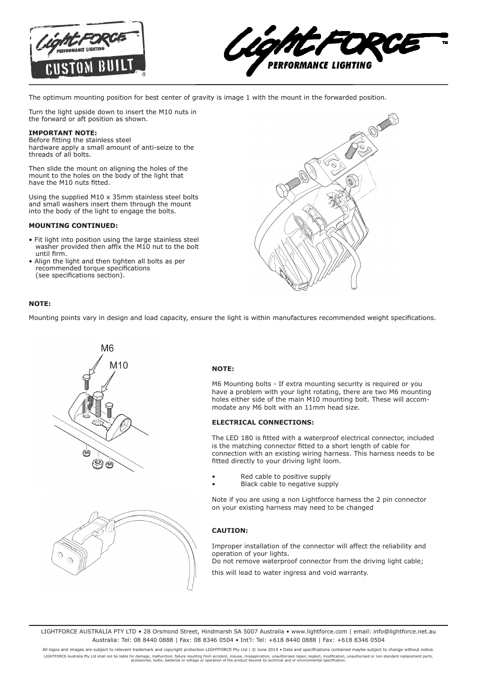 Lightforce LED 180 User Manual | Page 2 / 5