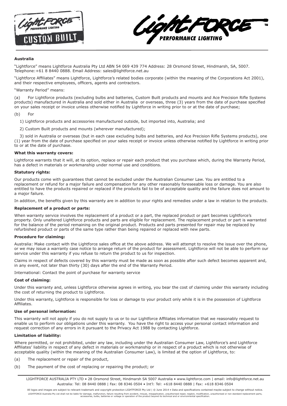 Lightforce LED 180 User Manual | Page 4 / 5