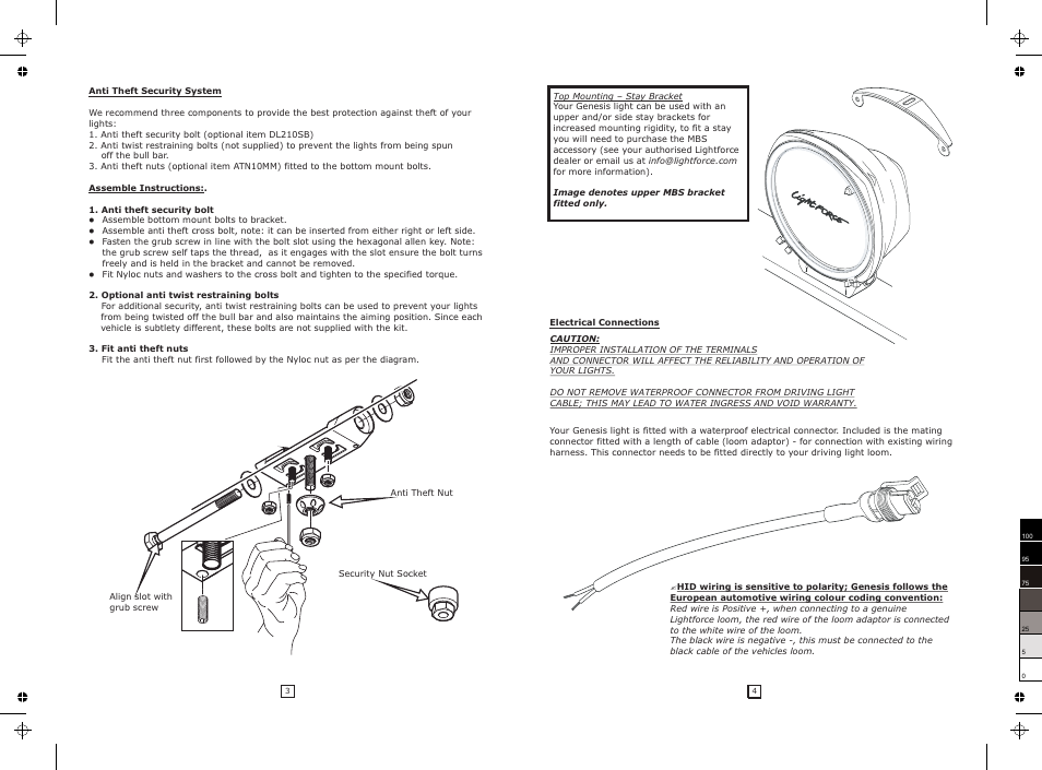 Lightforce 210 GENESIS User Manual | Page 3 / 4