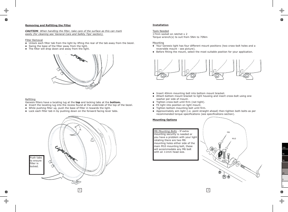 Lightforce 210 GENESIS User Manual | Page 4 / 4