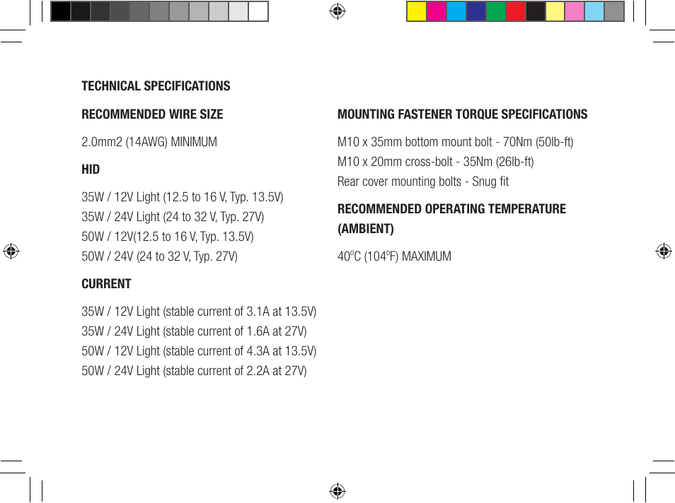 Lightforce 170 VENOM User Manual | Page 16 / 20