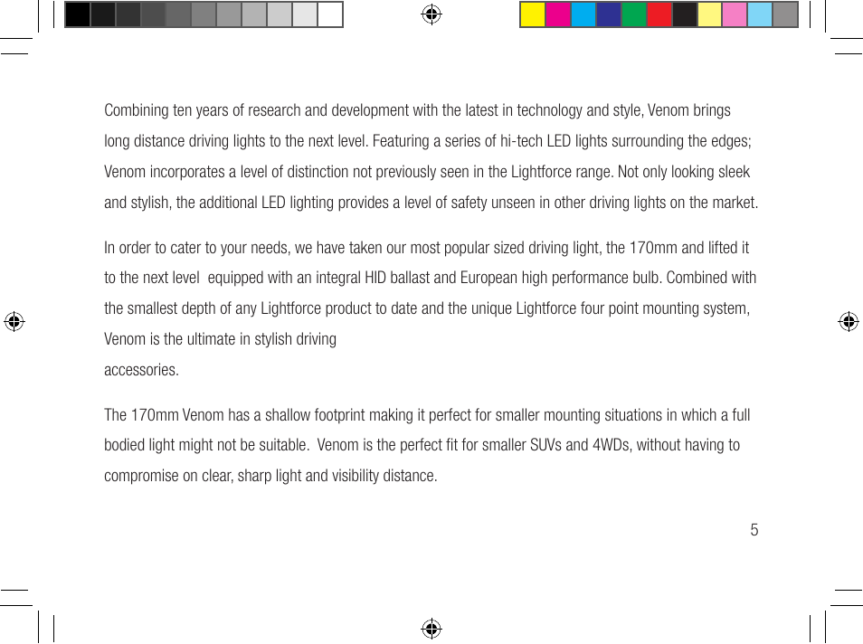 Lightforce 170 VENOM User Manual | Page 5 / 20