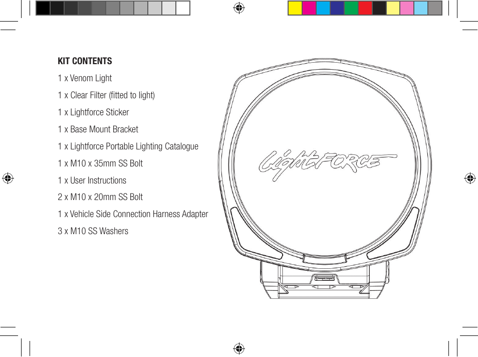 Lightforce 170 VENOM User Manual | Page 7 / 20