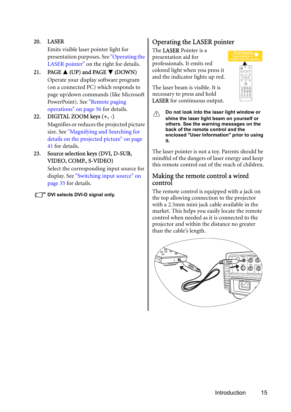 BenQ SP831 User Manual | Page 15 / 80