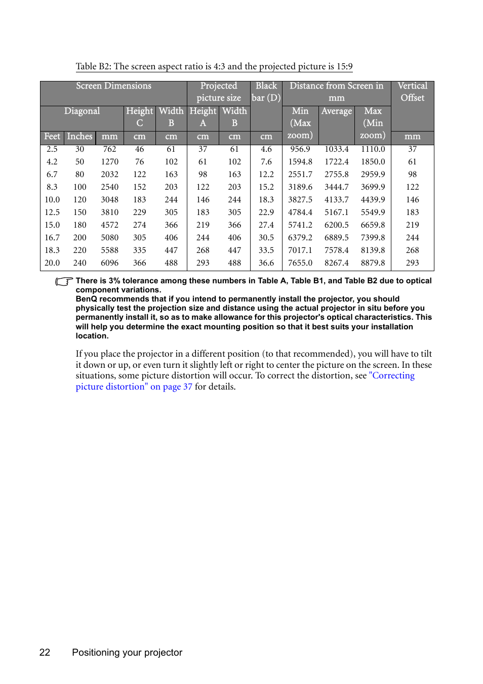 BenQ SP831 User Manual | Page 22 / 80