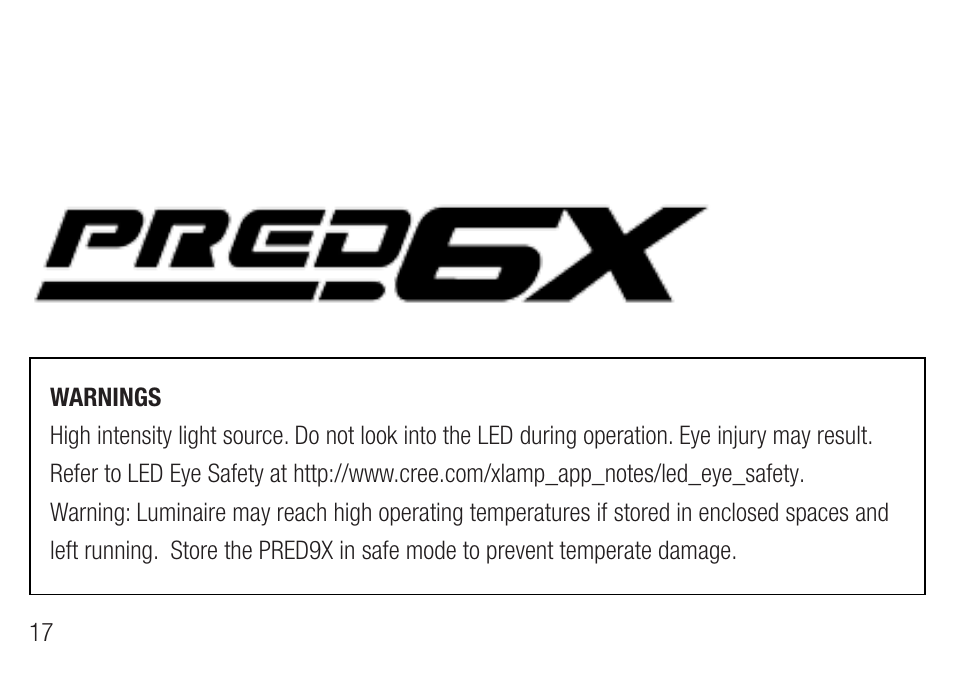 Lightforce PRED9X FIREARM MOUNTED LIGHT User Manual | Page 18 / 28