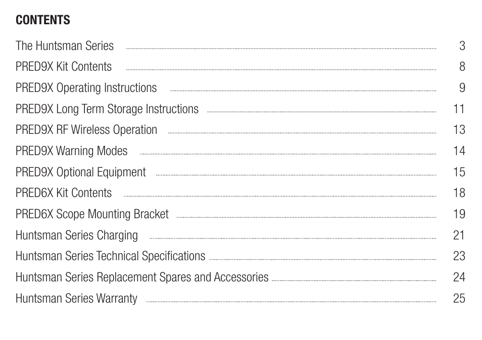 Lightforce PRED9X FIREARM MOUNTED LIGHT User Manual | Page 3 / 28
