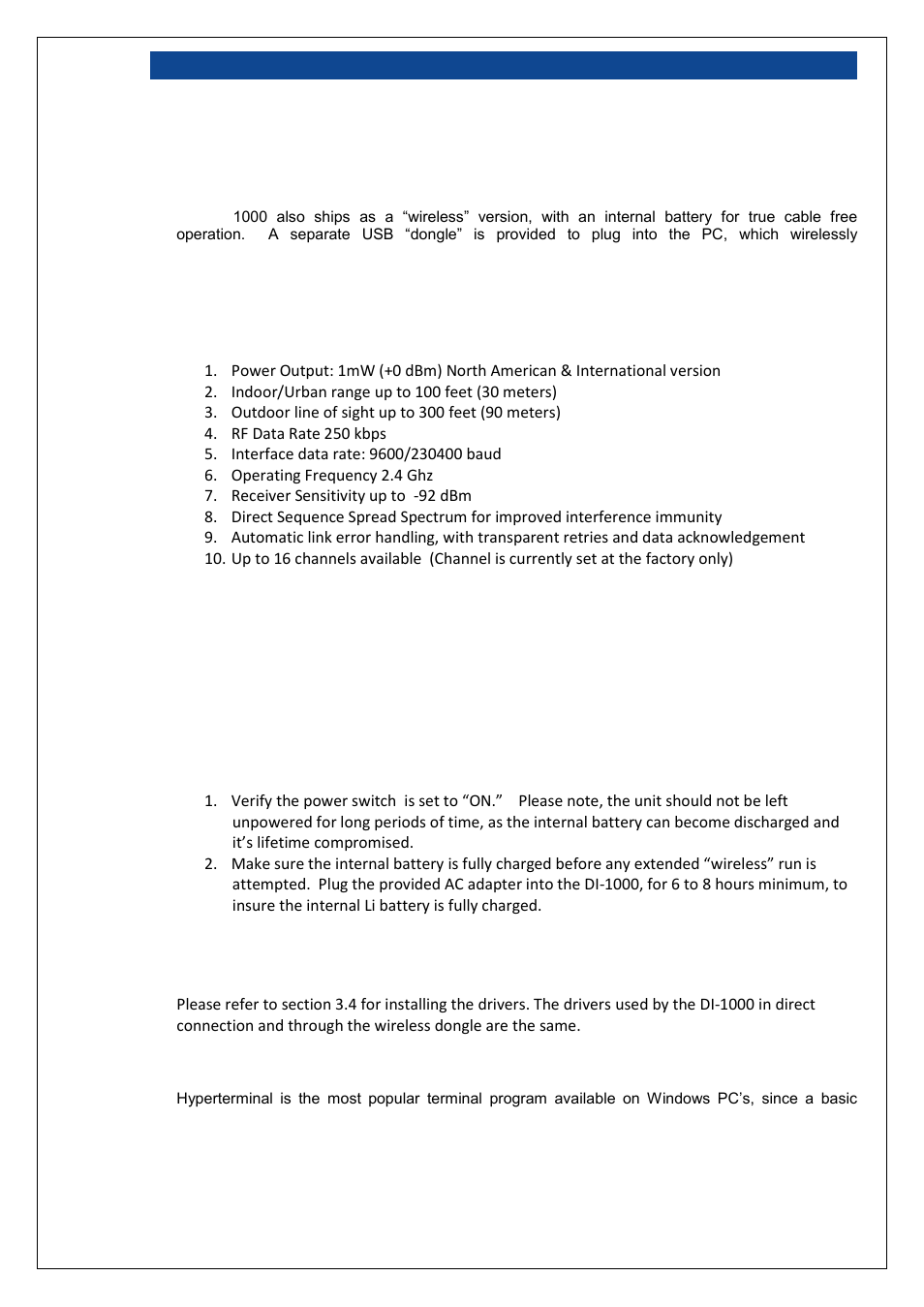 Zigbee wireless version, Before we get started, Installing host usb drivers | Selecting the virtual com port and communicating, Ireless, Ersion | Loadstar Sensors DI-1000U Digital Load Cell Interface Manual User Manual | Page 22 / 25