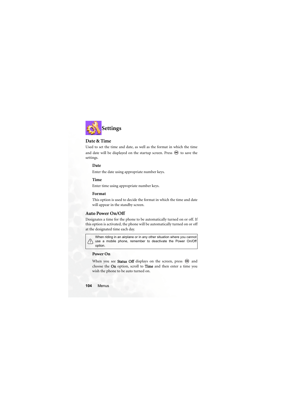 Settings, Date & time, Auto power on/off | Date & time auto power on/off | BenQ M300 User Manual | Page 118 / 138