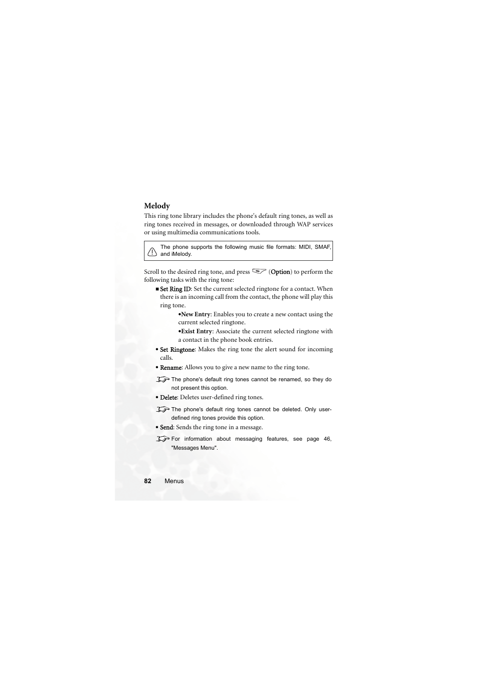 Melody | BenQ M300 User Manual | Page 96 / 138
