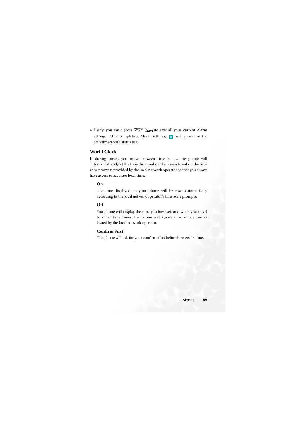 World clock | BenQ M300 User Manual | Page 99 / 138
