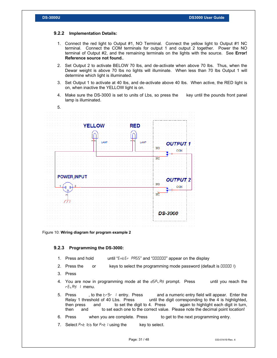 Loadstar Sensors DS-3000 Digital Load Cell Display & Controller User Manual | Page 31 / 48