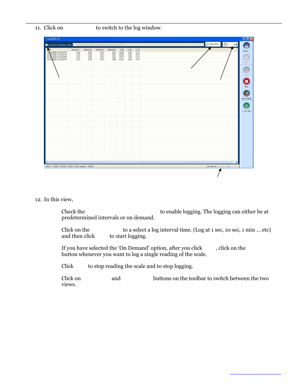Loadstar Sensors LoadVUE-CG (Center of Gravity) User Manual | Page 3 / 4