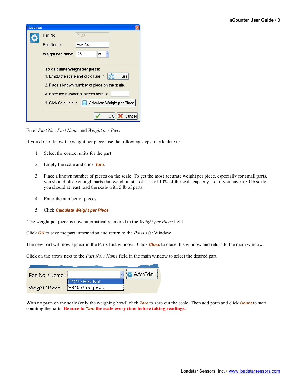 Loadstar Sensors nCounter User Manual | Page 3 / 4