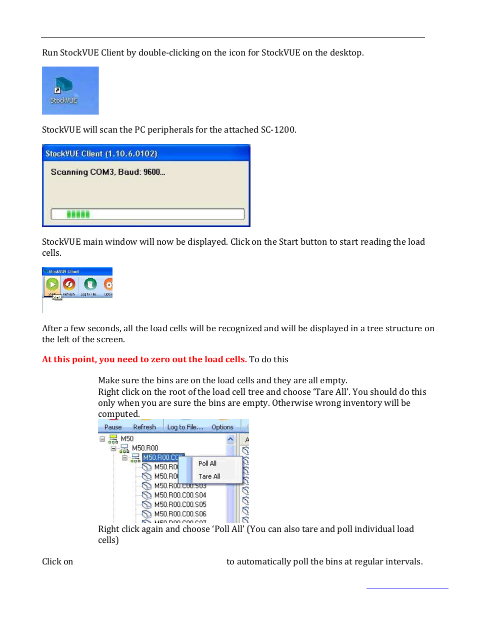 Loadstar Sensors StockVUE Inventory Management System User Manual | Page 4 / 6