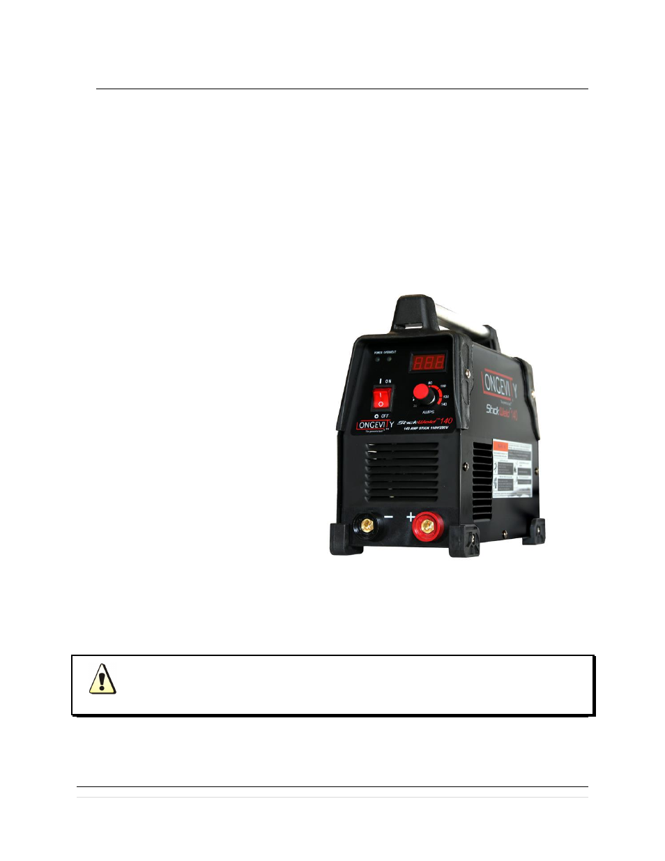 Installation instructions | Longevity STICKWELD 140 User Manual | Page 12 / 23