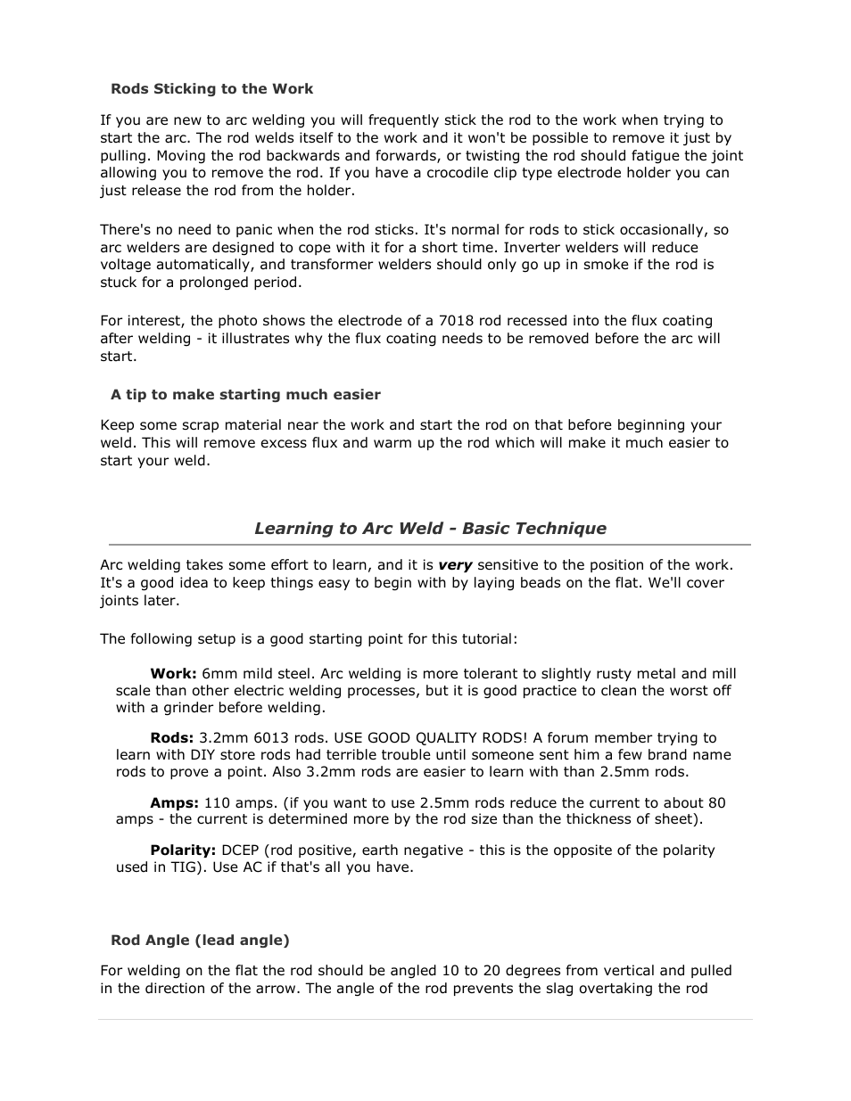 Longevity STICKWELD 140 User Manual | Page 18 / 23