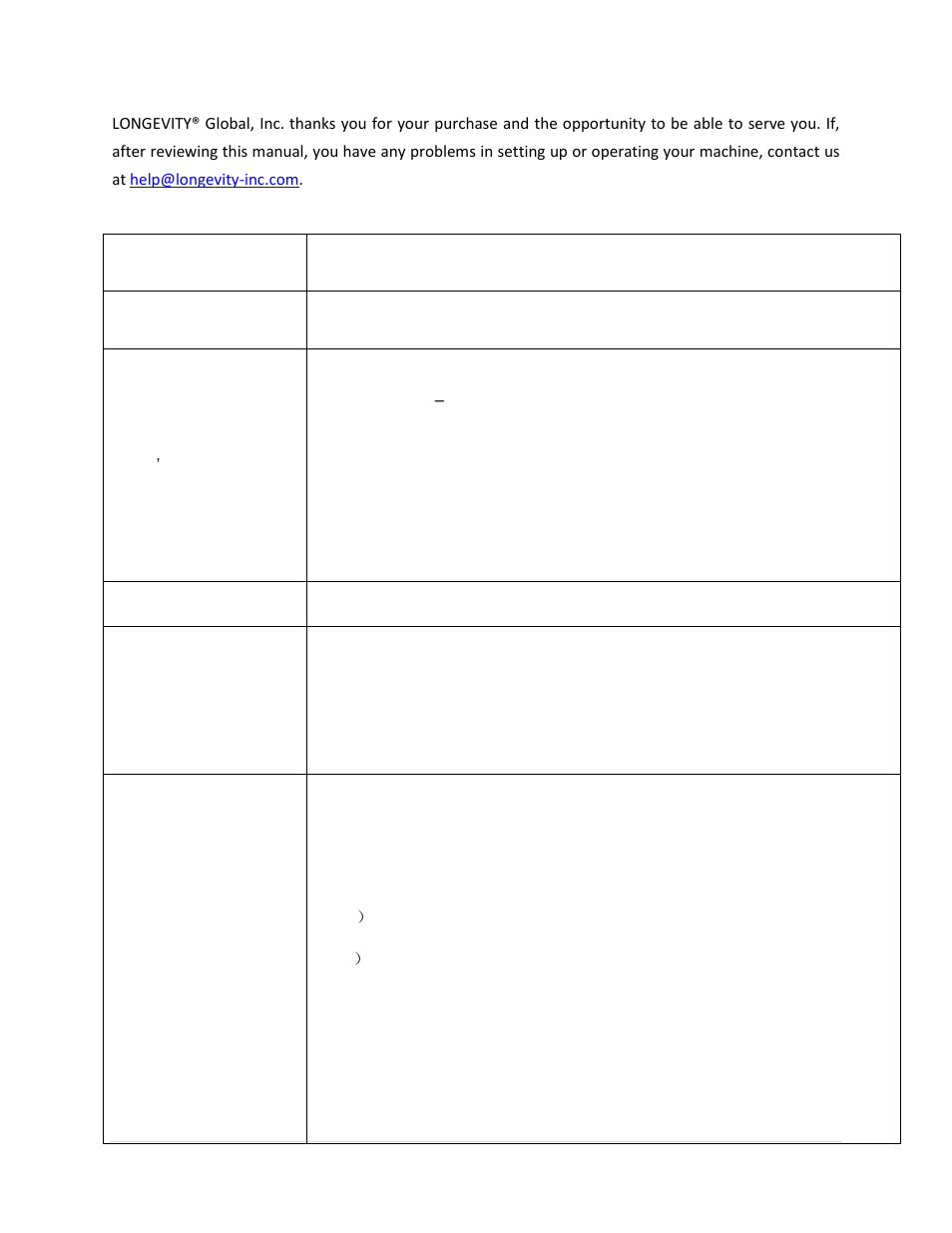 Longevity STICKWELD 140 User Manual | Page 22 / 23