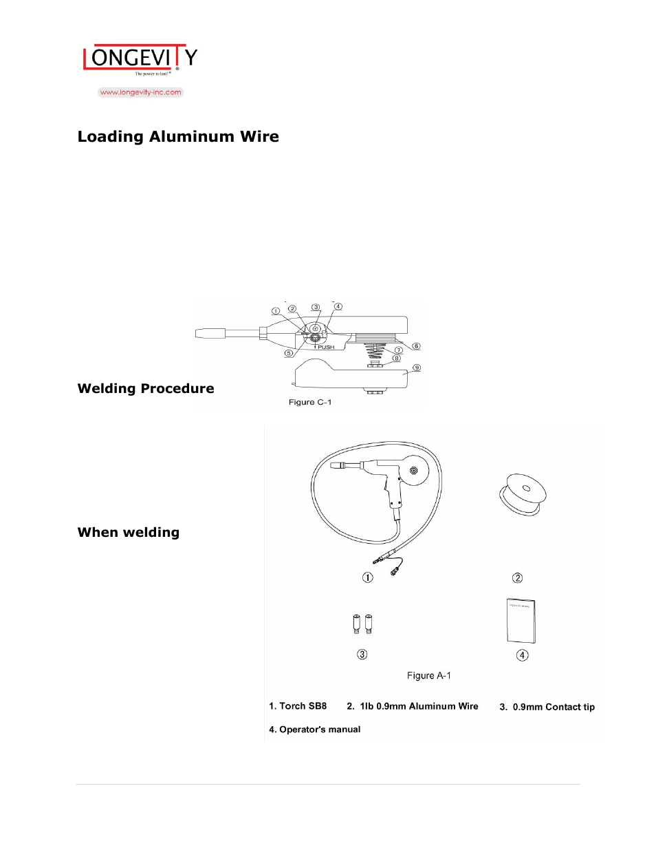 Loading aluminum wire | Longevity SpoolGun 140 User Manual | Page 14 / 17