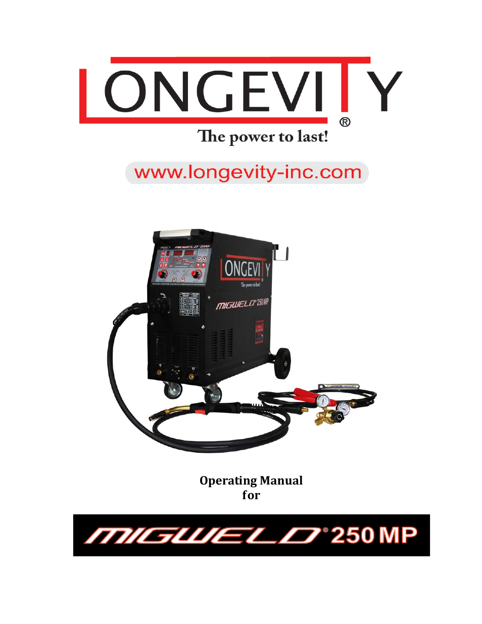 Longevity MIGWELD 250 MP User Manual | 53 pages