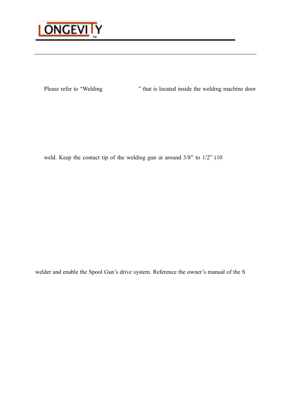 Longevity MIGWELD 140 User Manual | Page 24 / 27