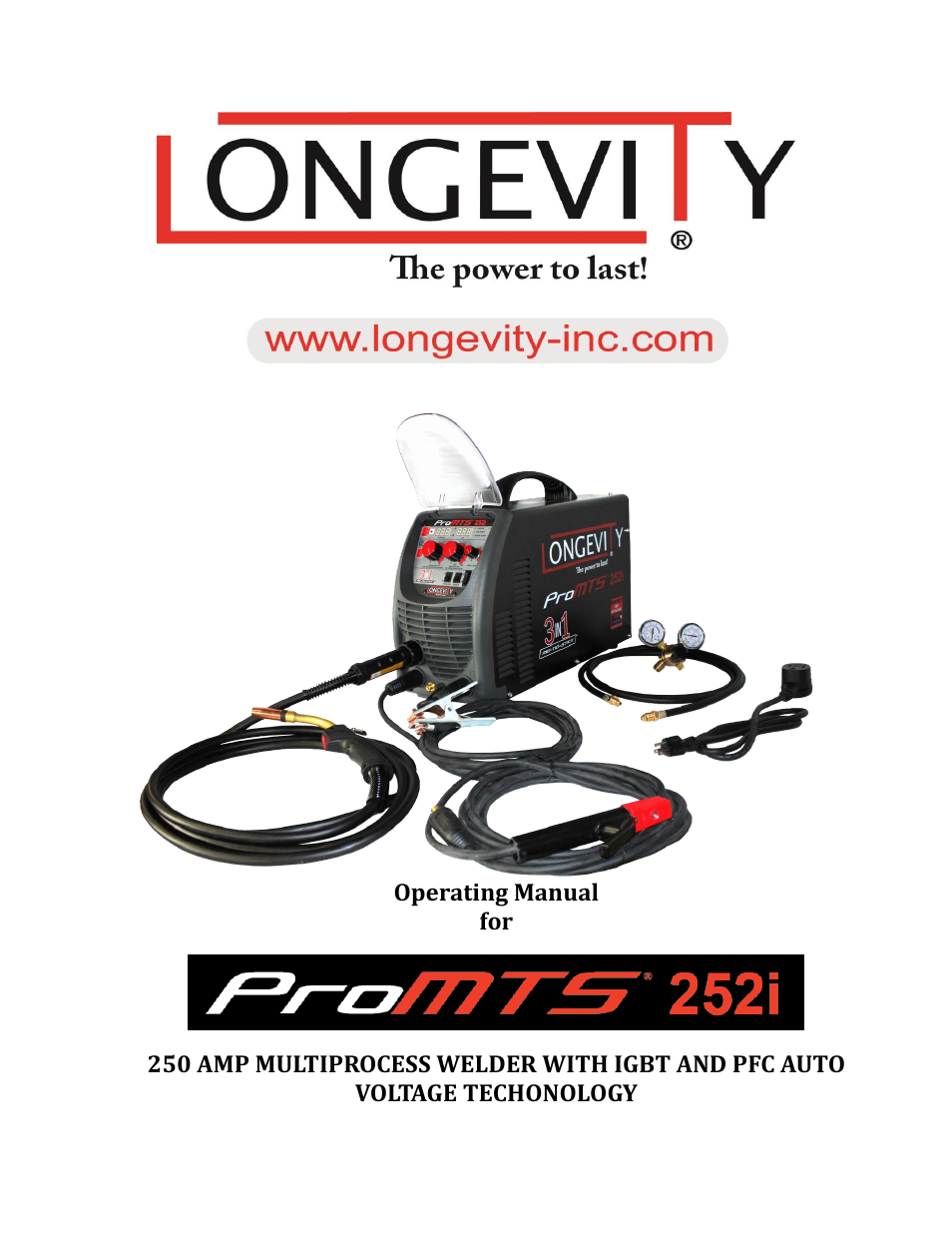 Longevity PROMTS 252i User Manual | 25 pages