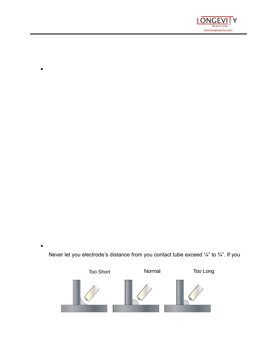 Mig welding tips and tricks | Longevity PROMTS 200i User Manual | Page 12 / 25