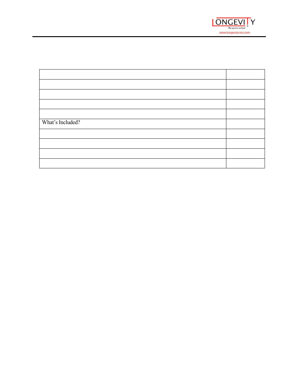 Longevity PROMTS 200i User Manual | Page 2 / 25