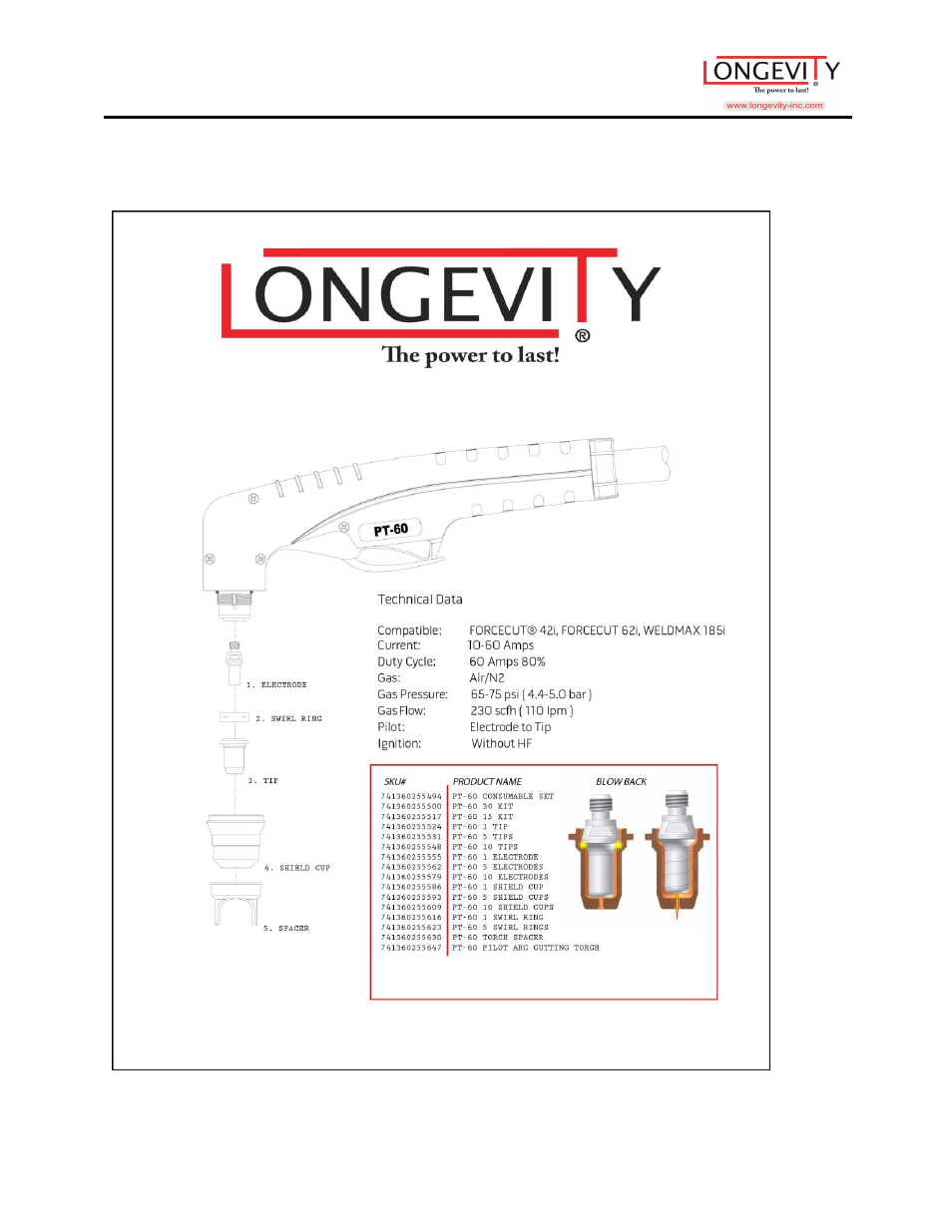 Weldmax 185i | Longevity WELDMAX 185i User Manual | Page 10 / 26