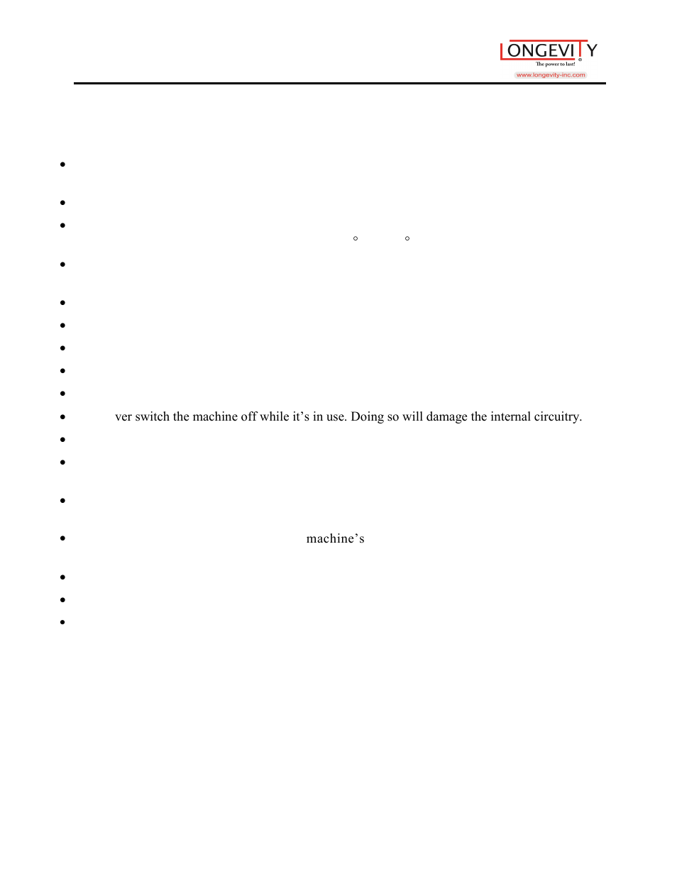 Safety tips | Longevity WELDMAX 185i User Manual | Page 6 / 26